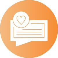 Feedback Gradient Circle Icon vector