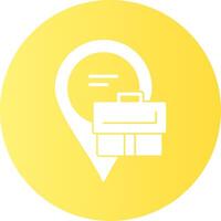 Location Gradient Circle Icon Design vector