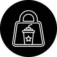 Eco Friendly Shopping Tote Circle Inverted vector