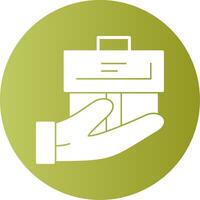 Handover Gradient Circle Icon vector