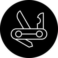 Blade Tool for Cutting Rope Circle Inverted vector