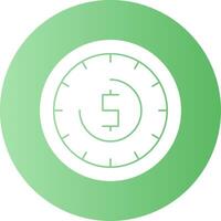 Time Gradient Circle Icon vector