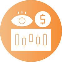 Vision Gradient Circle Icon vector