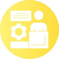 Leadership Gradient Circle Icon vector
