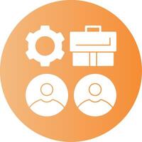 Group Gradient Circle Icon vector