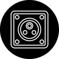 Type D Indian Plug Adapter Circle Inverted vector