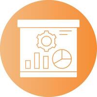 Presentation Gradient Circle Icon vector