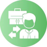 Business to consumer Gradient Circle Icon vector