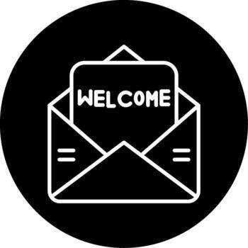 correo electrónico confirmación mensaje circulo invertido vector