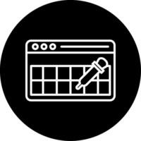 Customized Website Appearance Editor Circle Inverted vector