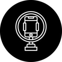 Studio Ring Light for Selfies Circle Inverted vector
