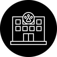 Pet Friendly Daycare Services Hub Circle Inverted vector