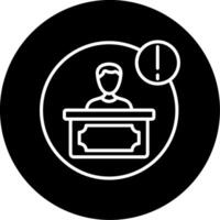 Hotel Booking Confirmation Circle Inverted vector