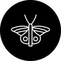 Fast Flying Hawk Moth Circle Inverted vector