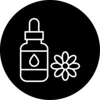 Aromatic Relaxing Body Oil Circle Inverted vector