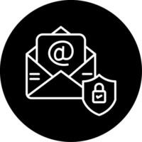Spam Email Filter Circle Inverted vector