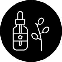 Clarifying Neem Plant Oil Circle Inverted vector