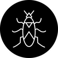 Red Spotted Milkweed Bug Circle Inverted vector