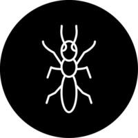 Wood Boring Carpenter Ant Circle Inverted vector