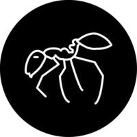 Tiny Pharaoh Ant Circle Inverted vector