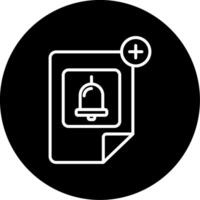 Follow Up Reminder Notification Circle Inverted vector