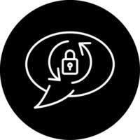 Password Successfully Changed Notification Circle Inverted vector