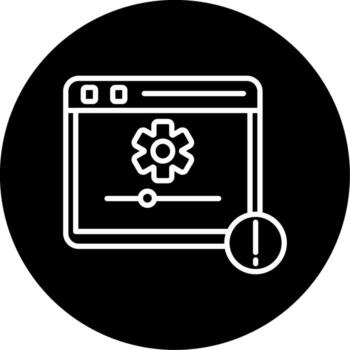 Halar solicitud actualizar notificación circulo invertido vector