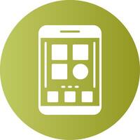 Categories Mobile Interface Gradient Circle Icon vector