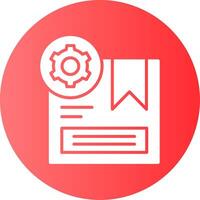 Product Customization Gradient Circle Icon vector