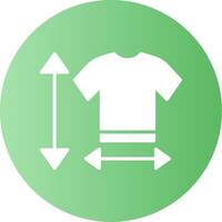 Size Guide Gradient Circle Icon vector