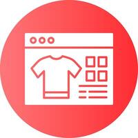 Gift Card Gradient Circle Icon vector