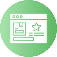 Featured Product Gradient Circle Icon vector