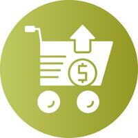 Upselling Gradient Circle Icon vector