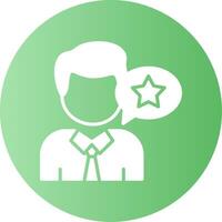 Customer Ratings Gradient Circle Icon vector