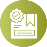 Recommended Gradient Circle Icon vector