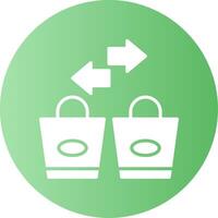 Exchange Gradient Circle Icon vector