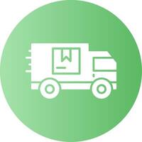 Express Delivery Gradient Circle Icon vector