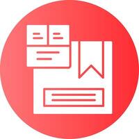 Return Label Gradient Circle Icon vector