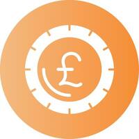Pound sign Gradient Circle Icon Design vector