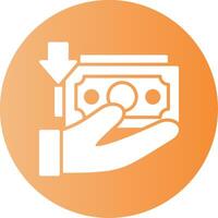 Loan Gradient Circle Icon vector