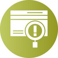 Fraud detection Gradient Circle Icon vector