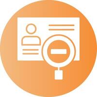 Identity theft Gradient Circle Icon vector