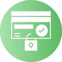 Fraud prevention Gradient Circle Icon vector