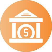 Federal Reserve Gradient Circle Icon vector