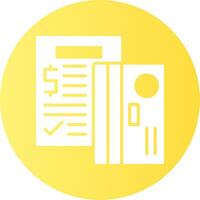 Credit counseling Gradient Circle Icon vector