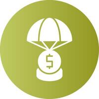Bailout Gradient Circle Icon vector