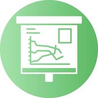 Multiple Line Graph Gradient Circle Icon vector