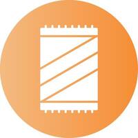 Beach towel Gradient Circle Icon vector