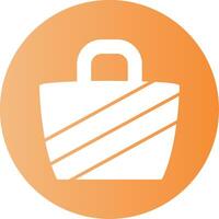 Beach bag Gradient Circle Icon vector