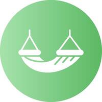 Hammock Gradient Circle Icon vector